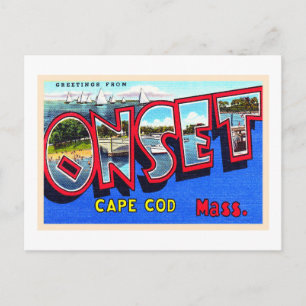 Carte postale Vintage de Onset Cape Cod Massachuse