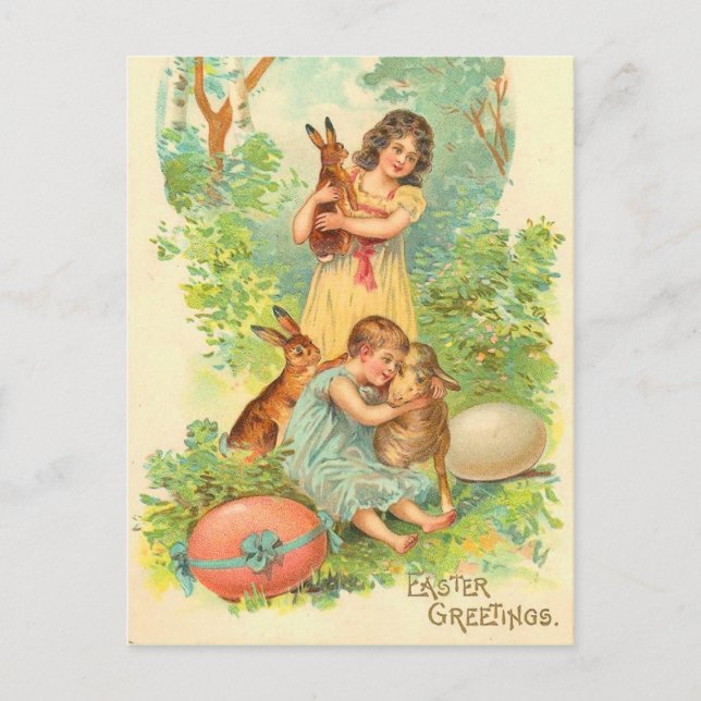Carte postale vintage de Pâques (Devant)
