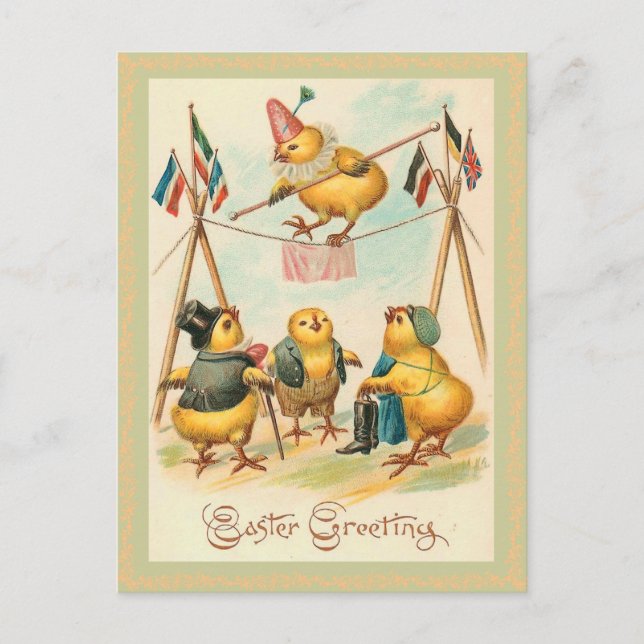 Carte postale vintage de Pâques (Devant)