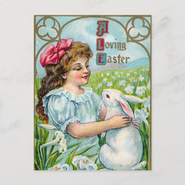 Carte postale vintage de Pâques (Devant)