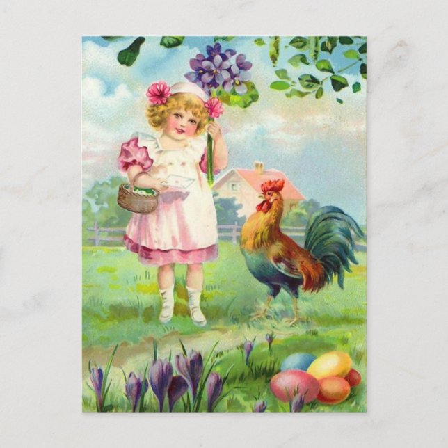 Carte postale vintage de Pâques (Devant)