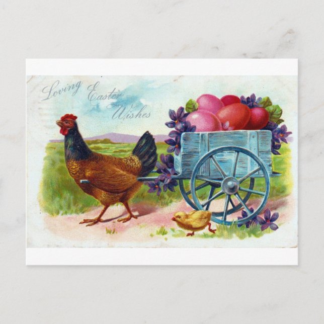 Carte postale Vintage de Pâques (Devant)