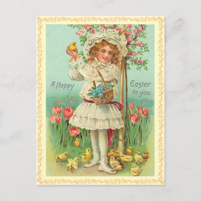 Carte postale vintage de Pâques (Devant)