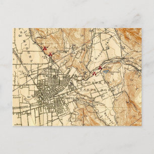 Carte postale vintage de Santa Rosa, Californie