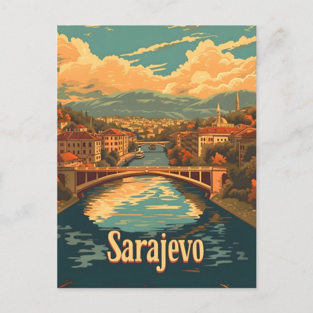 Carte Postale Vintage de Sarajevo (Devant)