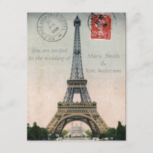 Carte postale vintage de Tour Eiffel