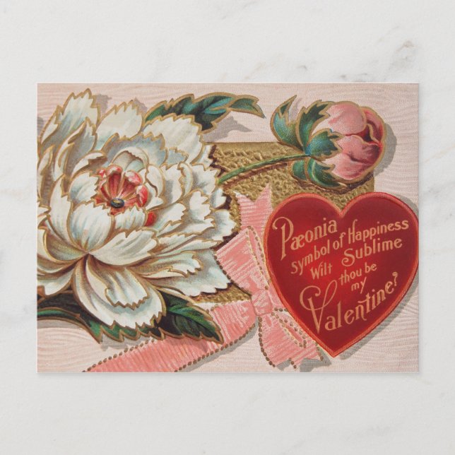 Carte postale vintage de Valentine (Devant)
