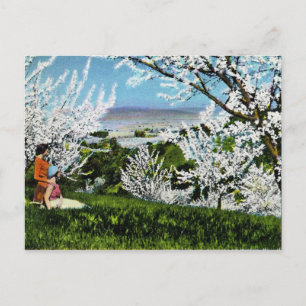 Carte postale vintage de vallée de Santa Clara