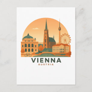 Carte postale vintage de Vienne Autriche – Art de