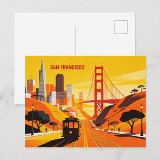 Carte postale vintage de voyage de San Francisco G