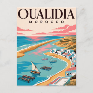 Carte postale vintage de voyage Oualidia Maroc