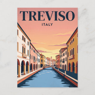 Carte postale vintage de voyage Trévise, Italie