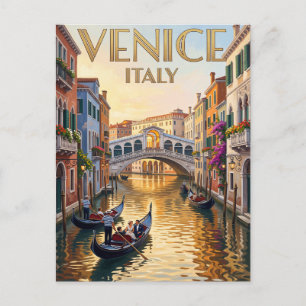 Carte postale vintage de voyage Venise