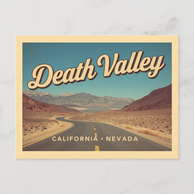 Carte Postale Vintage Death Valley Travel (Devant)