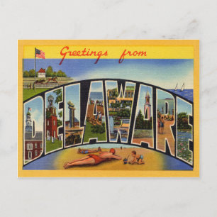 Carte Postale Vintage Delaware