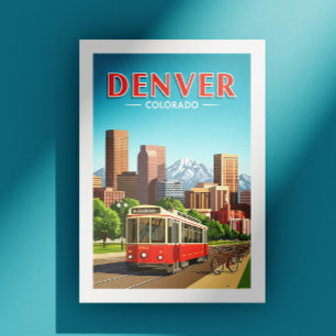 Carte Postale Vintage Denver Colorado