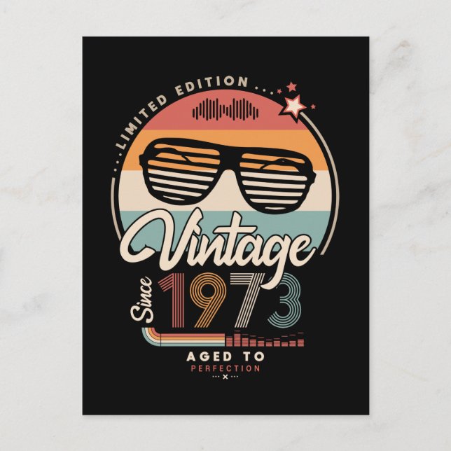 Carte Postale Vintage depuis 1973 (Devant)