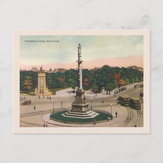 Carte Postale Vintage des années 1920 New York City Manhattan (Devant)