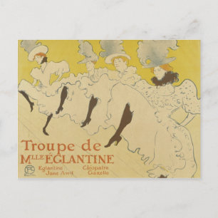 Carte postale Vintage des danseurs français