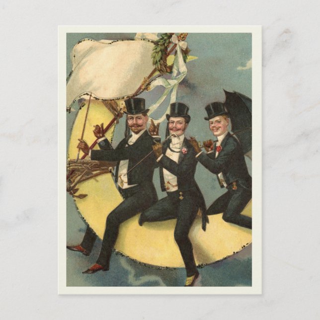 Carte postale vintage d'Halloween (Devant)