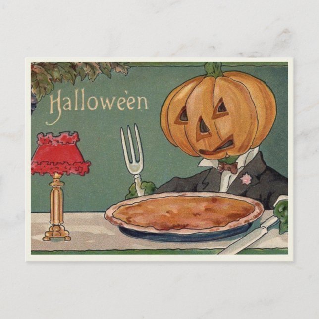 Carte postale vintage d'Halloween (Devant)