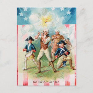 Carte postale vintage du 4 juillet