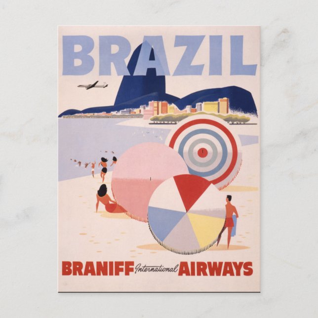 Carte postale vintage du Brésil (Devant)