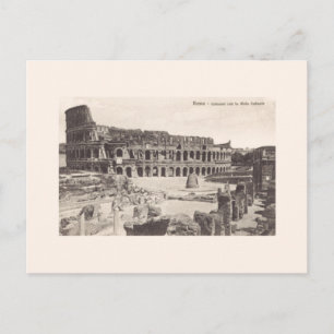 Carte postale vintage du Colisée de Rome