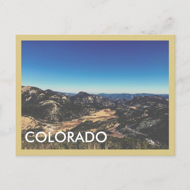 Carte postale vintage du Colorado (Devant)