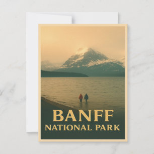 Carte postale vintage du parc national de Banff