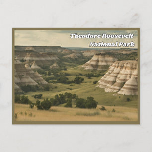 Carte postale Vintage du parc national Theodore Ro