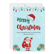 Carte postale vintage du Père Noël