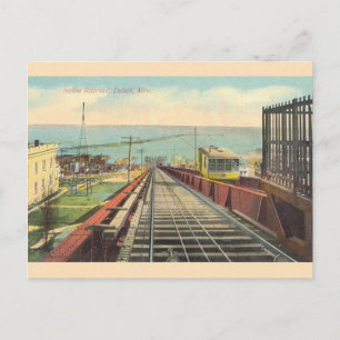 Carte postale vintage Duluth Minnesota Incline Rai