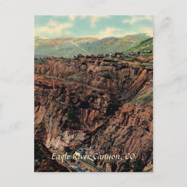 Carte postale Vintage Eagle River Canyon (Devant)