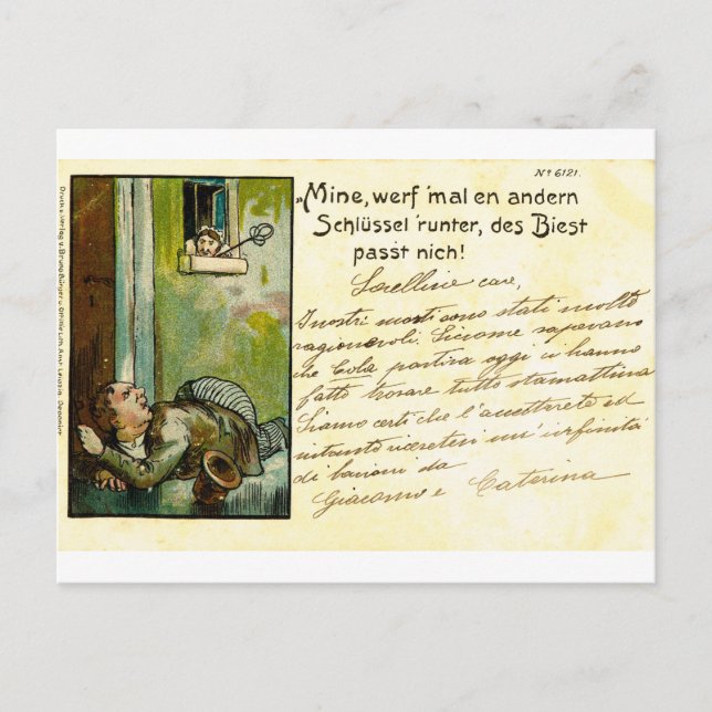 Carte postale vintage, Early German, 1900 (Devant)
