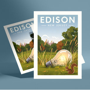Carte Postale Vintage Edison New Jersey