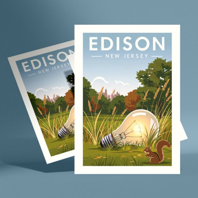 Carte Postale Vintage Edison New Jersey (Créateur téléchargé)