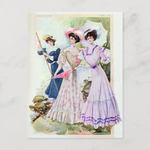 Carte postale vintage Edwardian Ladies