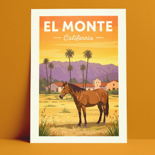 Carte Postale Vintage El Monte Californie