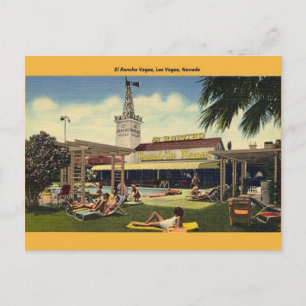 Carte postale vintage El Rancho Vegas