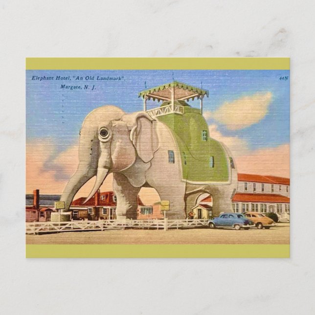 Carte Postale Vintage Elephant Hotel (Devant)