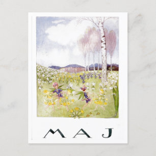 Carte postale vintage Elsa Beskow May