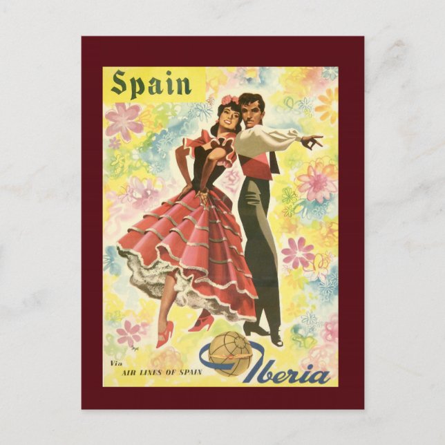Carte postale vintage Espagne Travel (Devant)