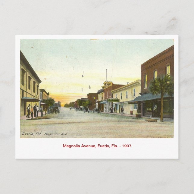 Carte postale vintage, Eustis, Floride (Devant)