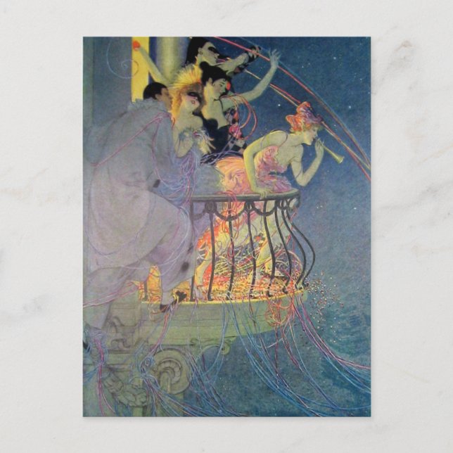 Carte Postale Vintage - Fête de fête, (Devant)