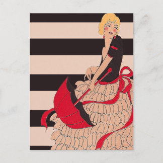 Carte Postale Vintage fille