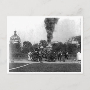 Carte Postale Vintage Fire Engine, l'exposition Columbia de Chic