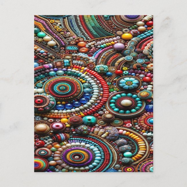 Carte Postale vintage floral (Devant)