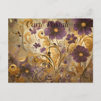 Carte Postale , Vintage Floral 9