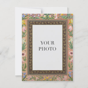 Carte Postale Vintage Floral Design personnel